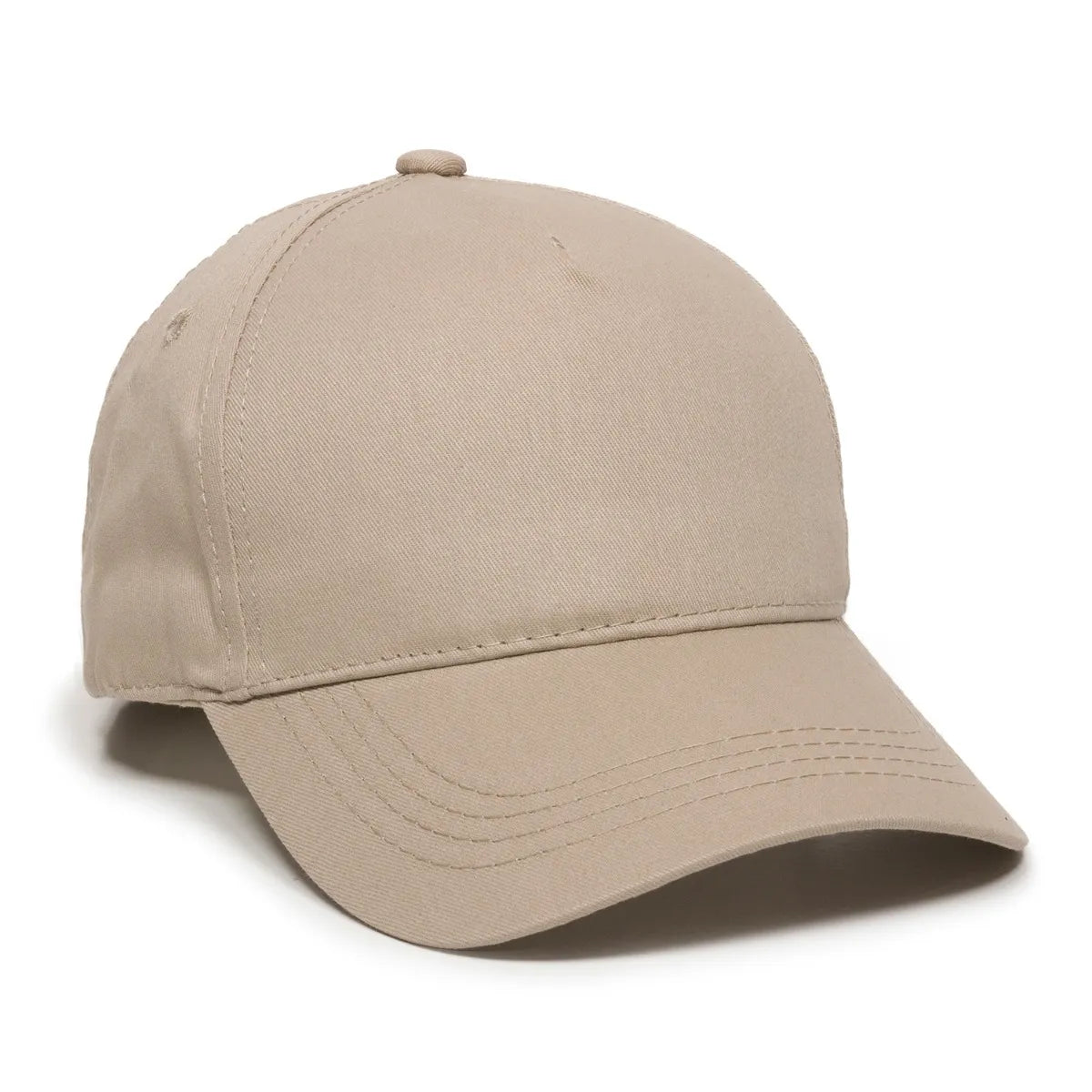 Outdoor Cap GL-455 Cotton Twill Pre-Curve Structured Solid Back Hat-1