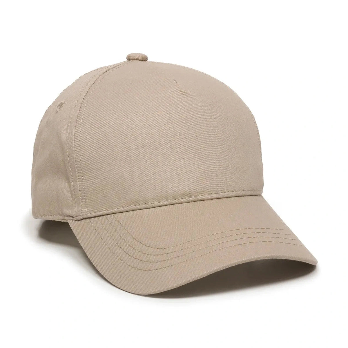Outdoor Cap GL-455 Cotton Twill Pre-Curve Structured Solid Back Hat-1