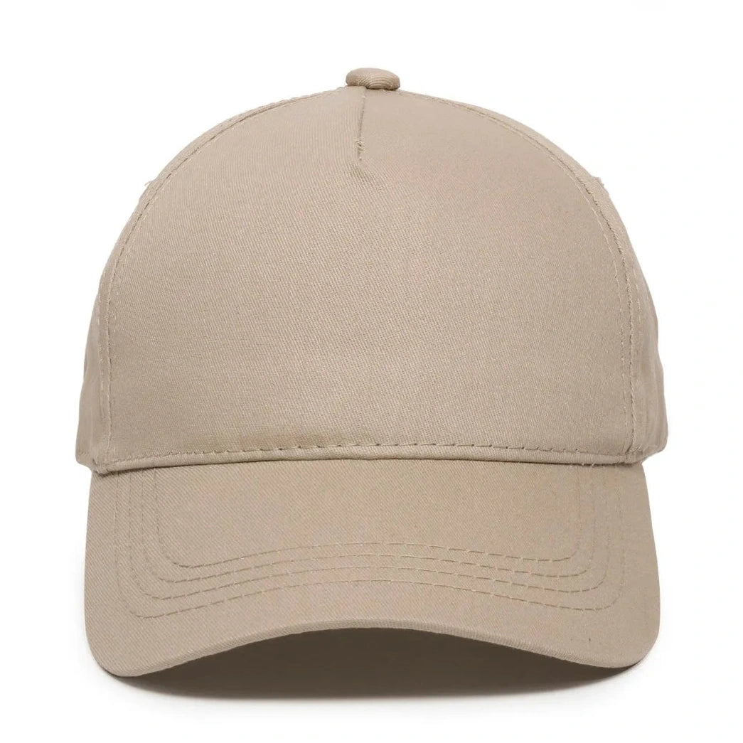 Outdoor Cap GL-455 Cotton Twill Pre-Curve Structured Solid Back Hat-3