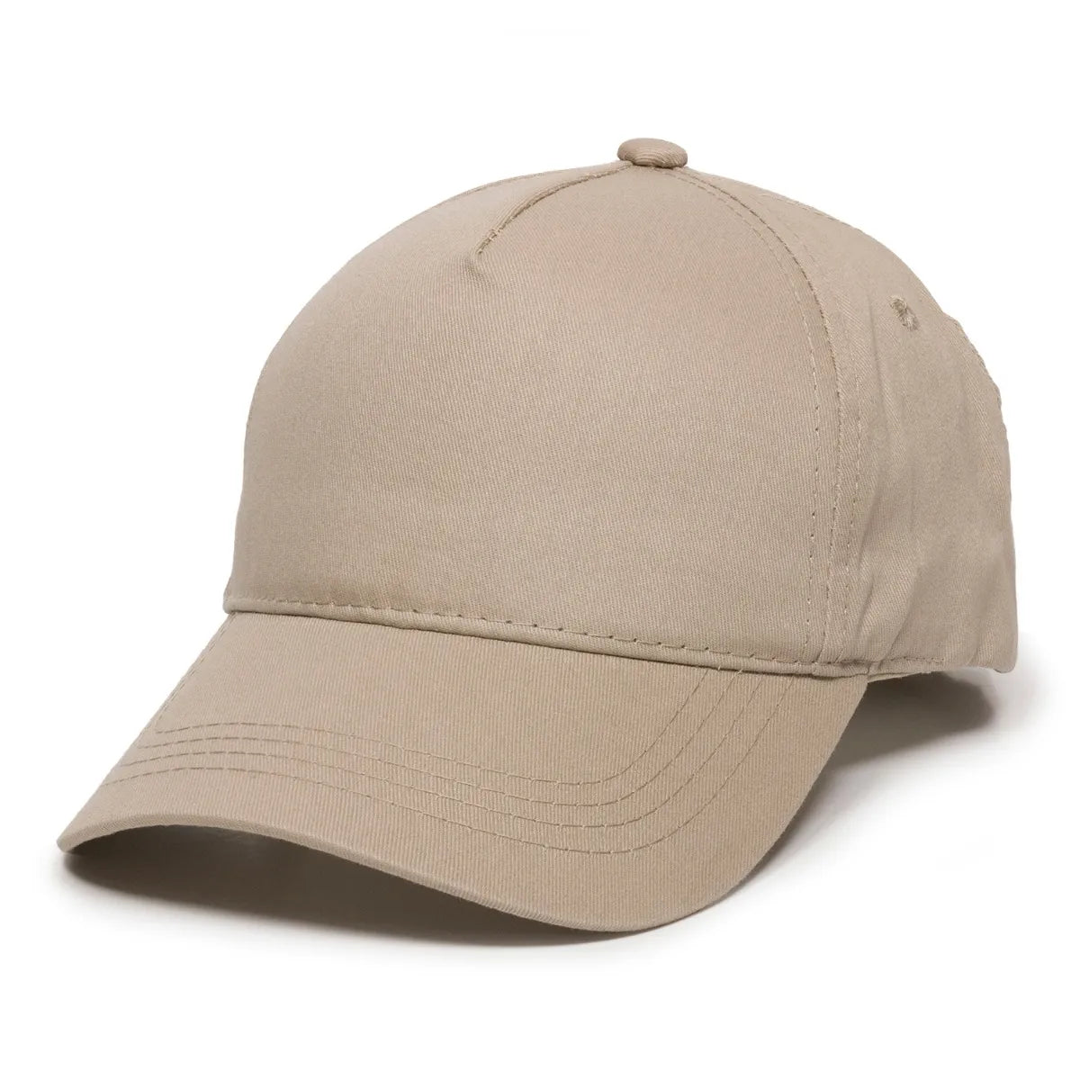 Outdoor Cap GL-455 Cotton Twill Pre-Curve Structured Solid Back Hat Unisex Accessories Hats & Caps