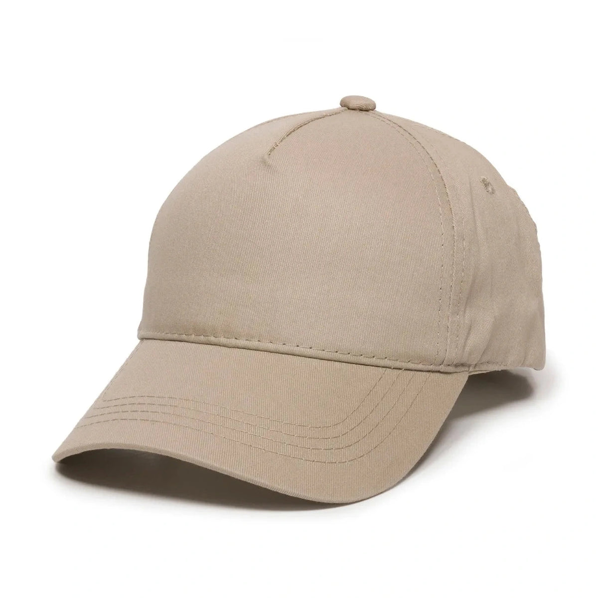 Outdoor Cap GL-455 Cotton Twill Pre-Curve Structured Solid Back Hat-4