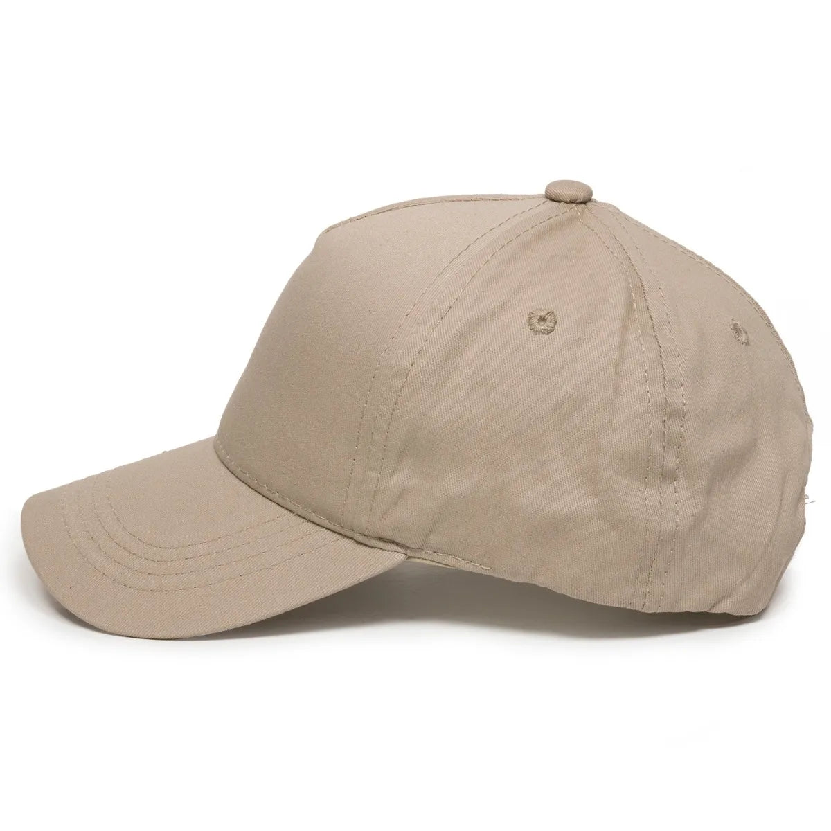 Outdoor Cap GL-455 Cotton Twill Pre-Curve Structured Solid Back Hat Unisex Accessories Hats & Caps
