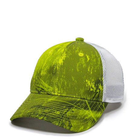 Outdoor Cap PFC-150M Moisture Wicking Structured Trucker Hat Unisex Accessories Hats & Caps