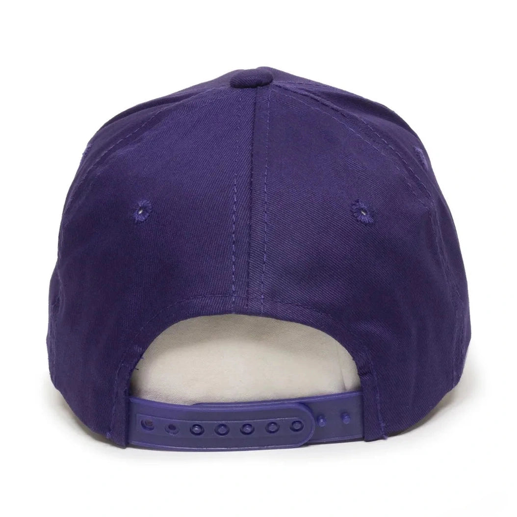 Outdoor Cap GL-455 Cotton Twill Pre-Curve Structured Solid Back Hat-2