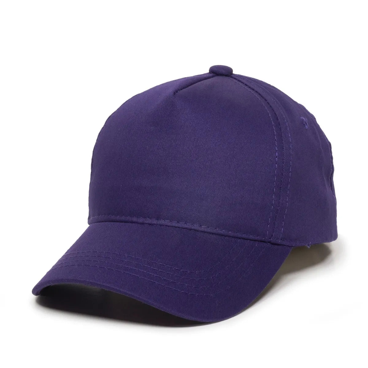 Outdoor Cap GL-455 Cotton Twill Pre-Curve Structured Solid Back Hat Unisex Accessories Hats & Caps