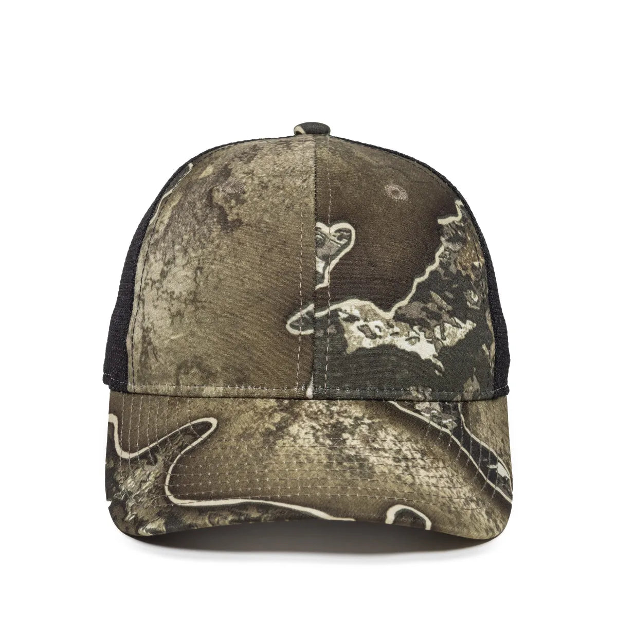 Outdoor Cap PFC-150M Moisture Wicking Structured Trucker Hat Unisex Accessories Hats & Caps