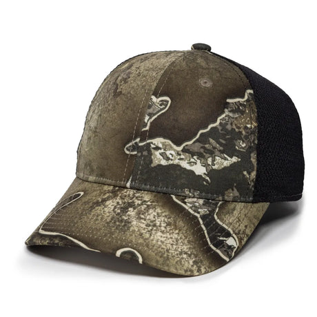 Outdoor Cap PFC-150M Moisture Wicking Structured Trucker Hat Unisex Accessories Hats & Caps