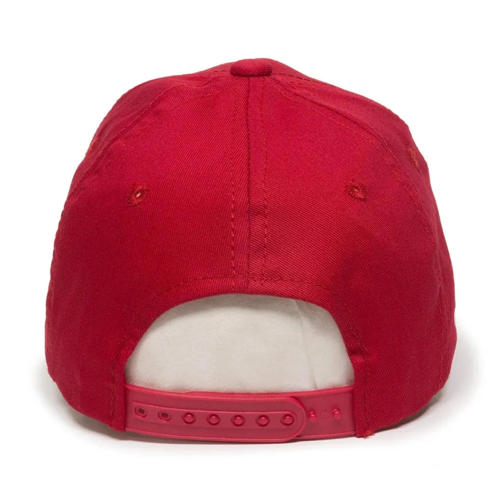 Outdoor Cap GL-455 Cotton Twill Pre-Curve Structured Solid Back Hat-2