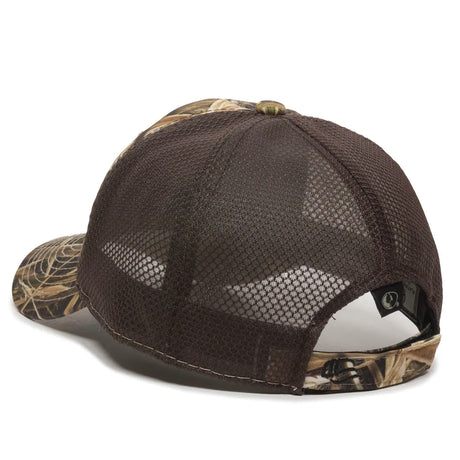 Outdoor Cap PFC-150M Moisture Wicking Structured Trucker Hat Unisex Accessories Hats & Caps