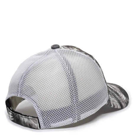 Outdoor Cap PFC-150M Moisture Wicking Structured Trucker Hat Unisex Accessories Hats & Caps