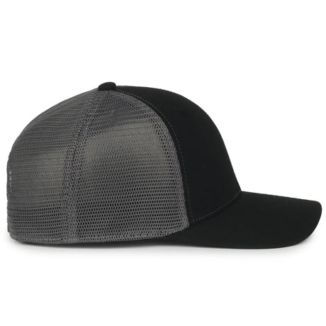 Outdoor Cap FLX672M Pro Round Crown Structured Trucker Hat Unisex Accessories Hats & Caps