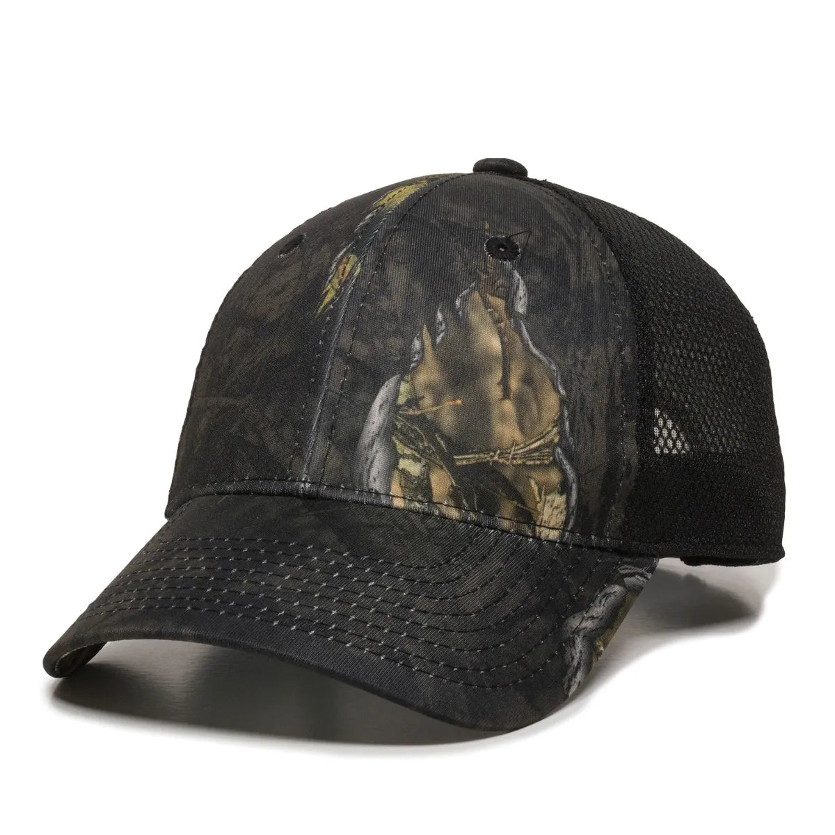 Outdoor Cap PFC-150M Moisture Wicking Structured Trucker Hat Unisex Accessories Hats & Caps