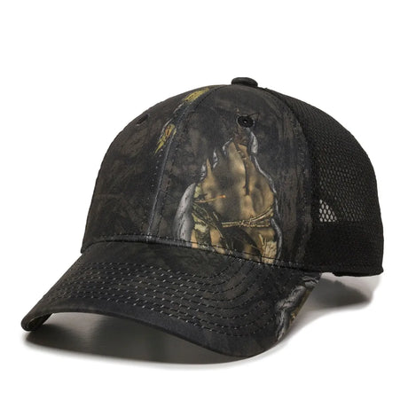 Outdoor Cap PFC-150M Moisture Wicking Structured Trucker Hat Unisex Accessories Hats & Caps