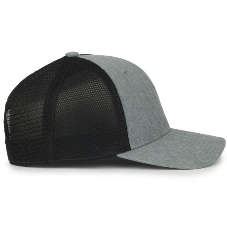 Outdoor Cap FLX672M Pro Round Crown Structured Trucker Hat Unisex Accessories Hats & Caps