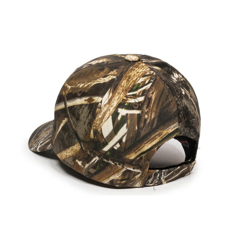 Outdoor Cap 350 Canvas Camo Structured Solid Back Hat Unisex Accessories Hats & Caps
