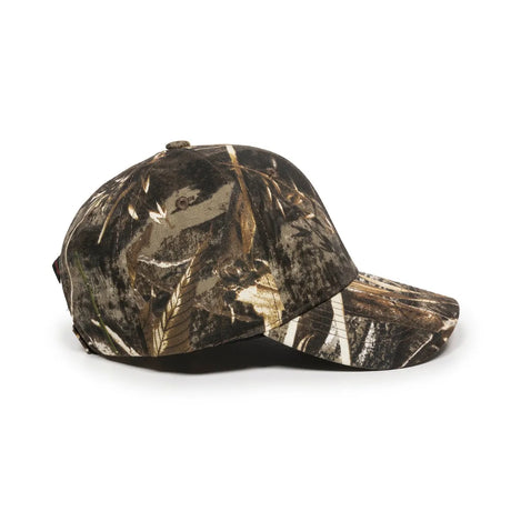 Outdoor Cap 350 Canvas Camo Structured Solid Back Hat Unisex Accessories Hats & Caps