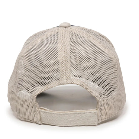 Outdoor Cap GWT-101M Cotton Twill Garment Washed Structured Trucker Hat Unisex Accessories Hats & Caps