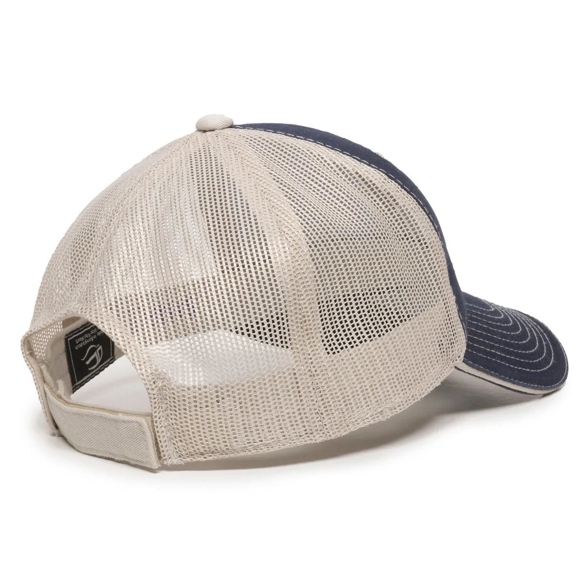 Outdoor Cap GWT-101M Cotton Twill Garment Washed Structured Trucker Hat Unisex Accessories Hats & Caps