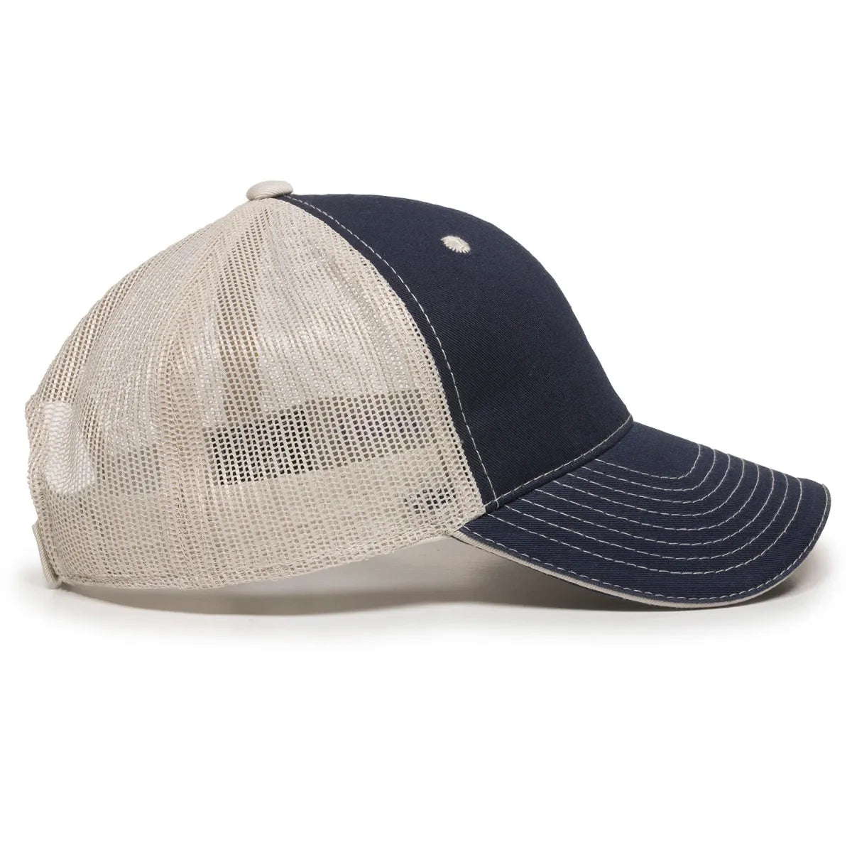 Outdoor Cap GWT-101M Cotton Twill Garment Washed Structured Trucker Hat Unisex Accessories Hats & Caps