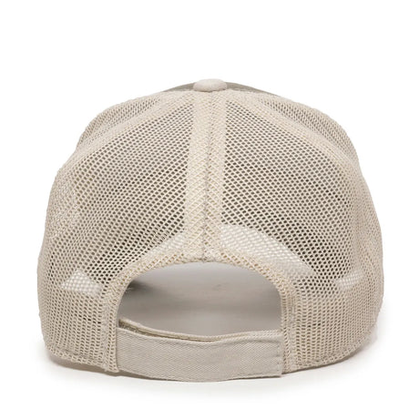 Outdoor Cap GWT-101M Cotton Twill Garment Washed Structured Trucker Hat Unisex Accessories Hats & Caps