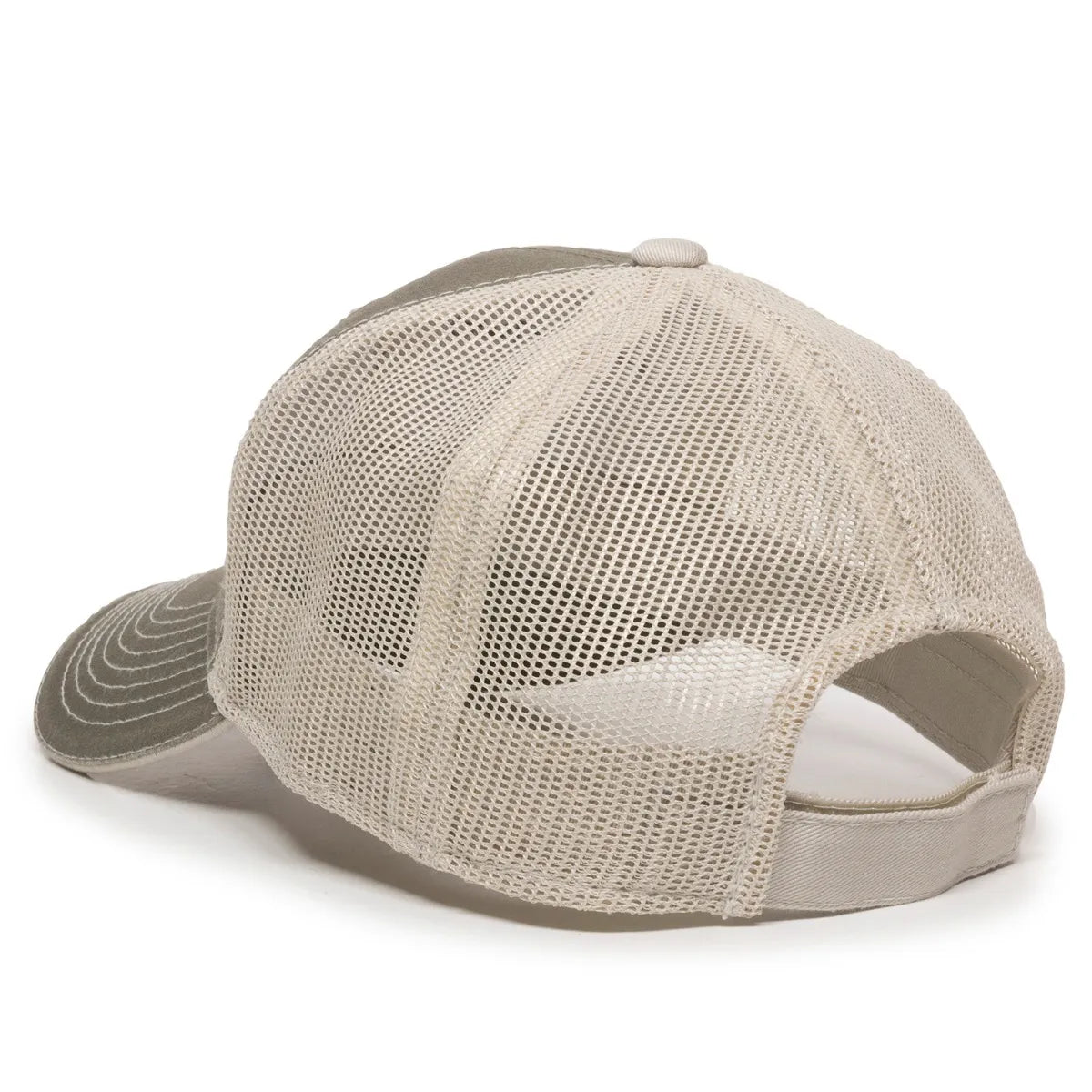 Outdoor Cap GWT-101M Cotton Twill Garment Washed Structured Trucker Hat Unisex Accessories Hats & Caps