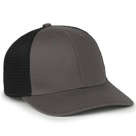 Outdoor Cap FLX672M Pro Round Crown Structured Trucker Hat Unisex Accessories Hats & Caps