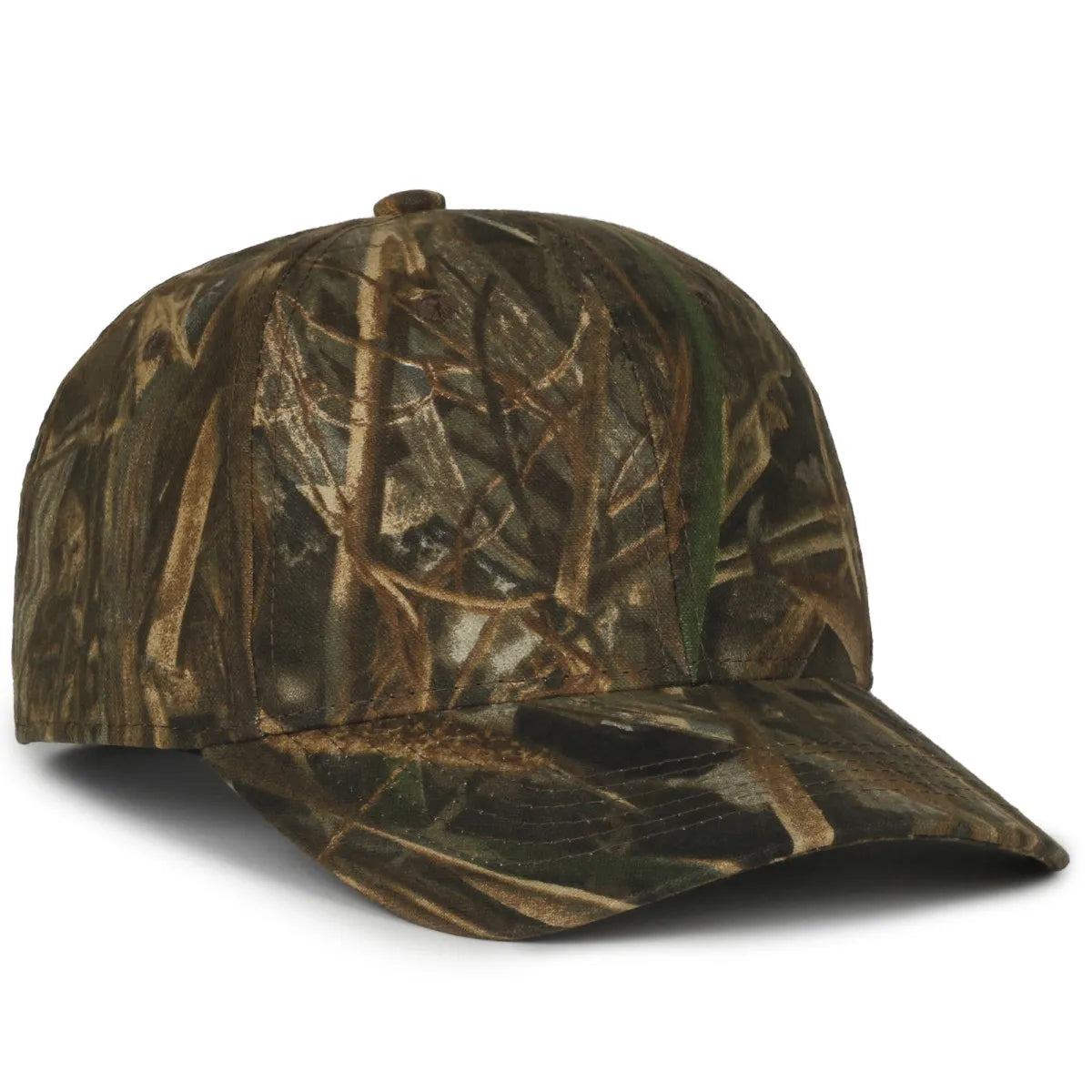 Outdoor Cap 350 Canvas Camo Structured Solid Back Hat Unisex Accessories Hats & Caps
