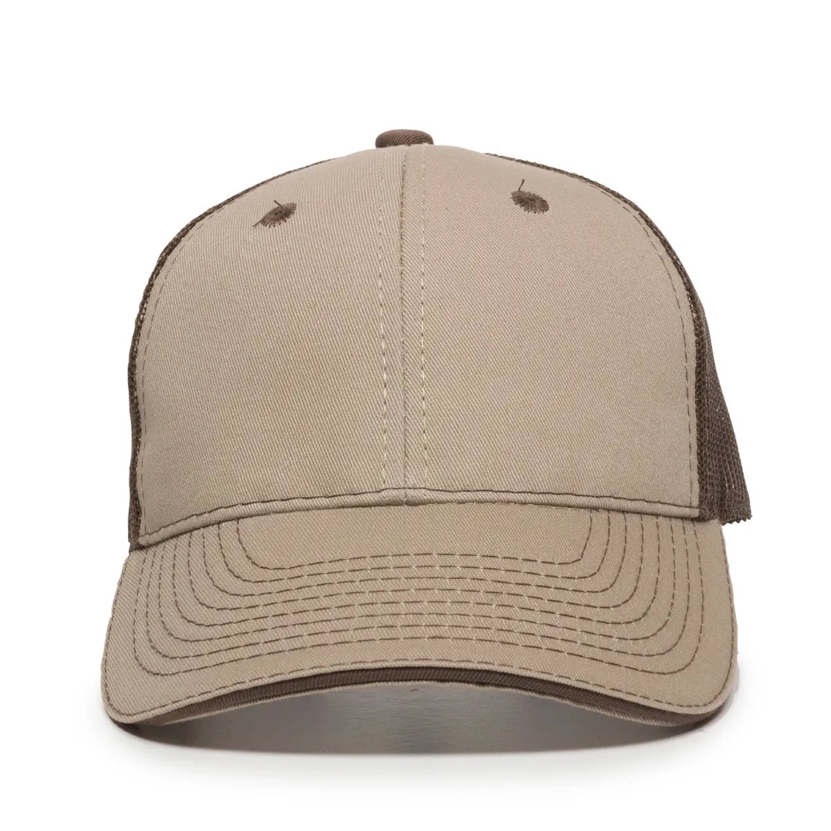 Outdoor Cap GWT-101M Cotton Twill Garment Washed Structured Trucker Hat Unisex Accessories Hats & Caps