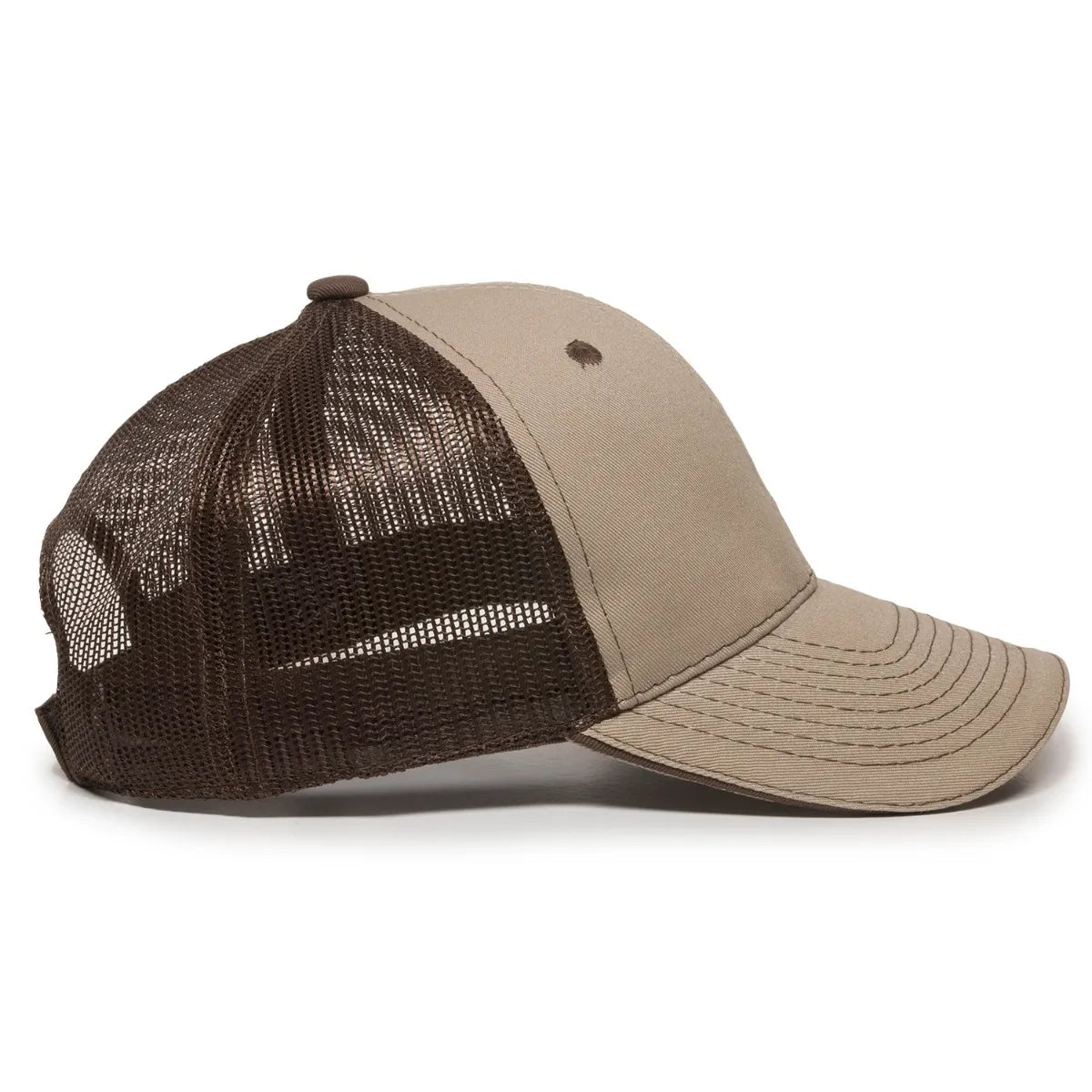 Outdoor Cap GWT-101M Cotton Twill Garment Washed Structured Trucker Hat Unisex Accessories Hats & Caps