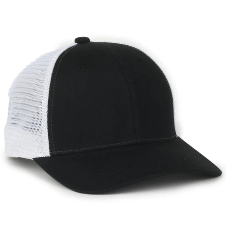 Outdoor Cap FLX672M Pro Round Crown Structured Trucker Hat Unisex Accessories Hats & Caps