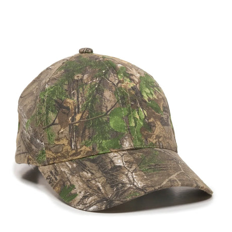 Outdoor Cap 350 Canvas Camo Structured Solid Back Hat Unisex Accessories Hats & Caps
