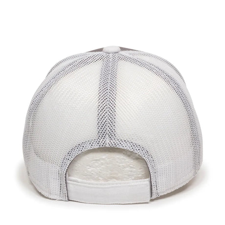 Outdoor Cap GWT-101M Cotton Twill Garment Washed Structured Trucker Hat Unisex Accessories Hats & Caps