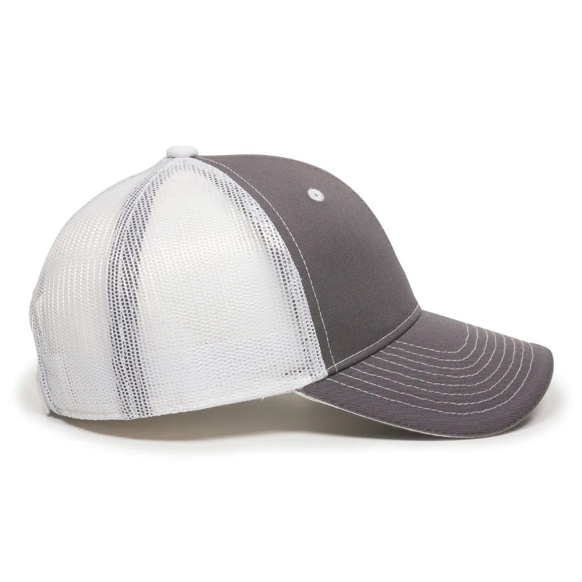 Outdoor Cap GWT-101M Cotton Twill Garment Washed Structured Trucker Hat Unisex Accessories Hats & Caps