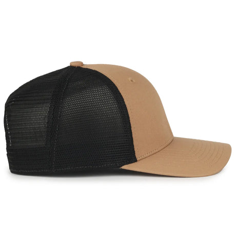 Outdoor Cap FLX672M Pro Round Crown Structured Trucker Hat Unisex Accessories Hats & Caps