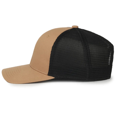 Outdoor Cap FLX672M Pro Round Crown Structured Trucker Hat Unisex Accessories Hats & Caps