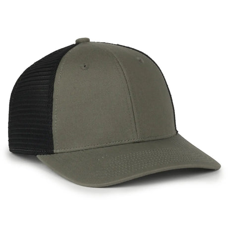 Outdoor Cap FLX672M Pro Round Crown Structured Trucker Hat Unisex Accessories Hats & Caps