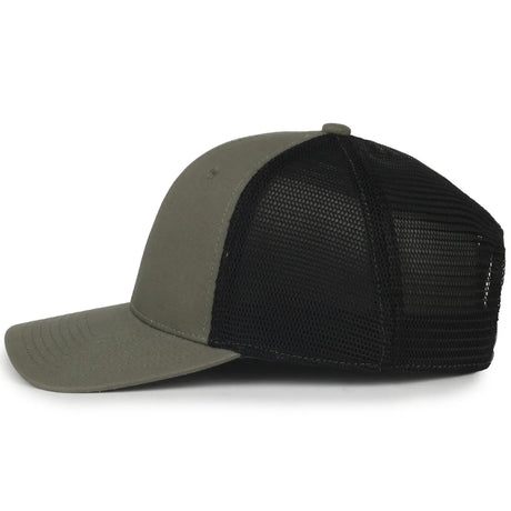 Outdoor Cap FLX672M Pro Round Crown Structured Trucker Hat Unisex Accessories Hats & Caps