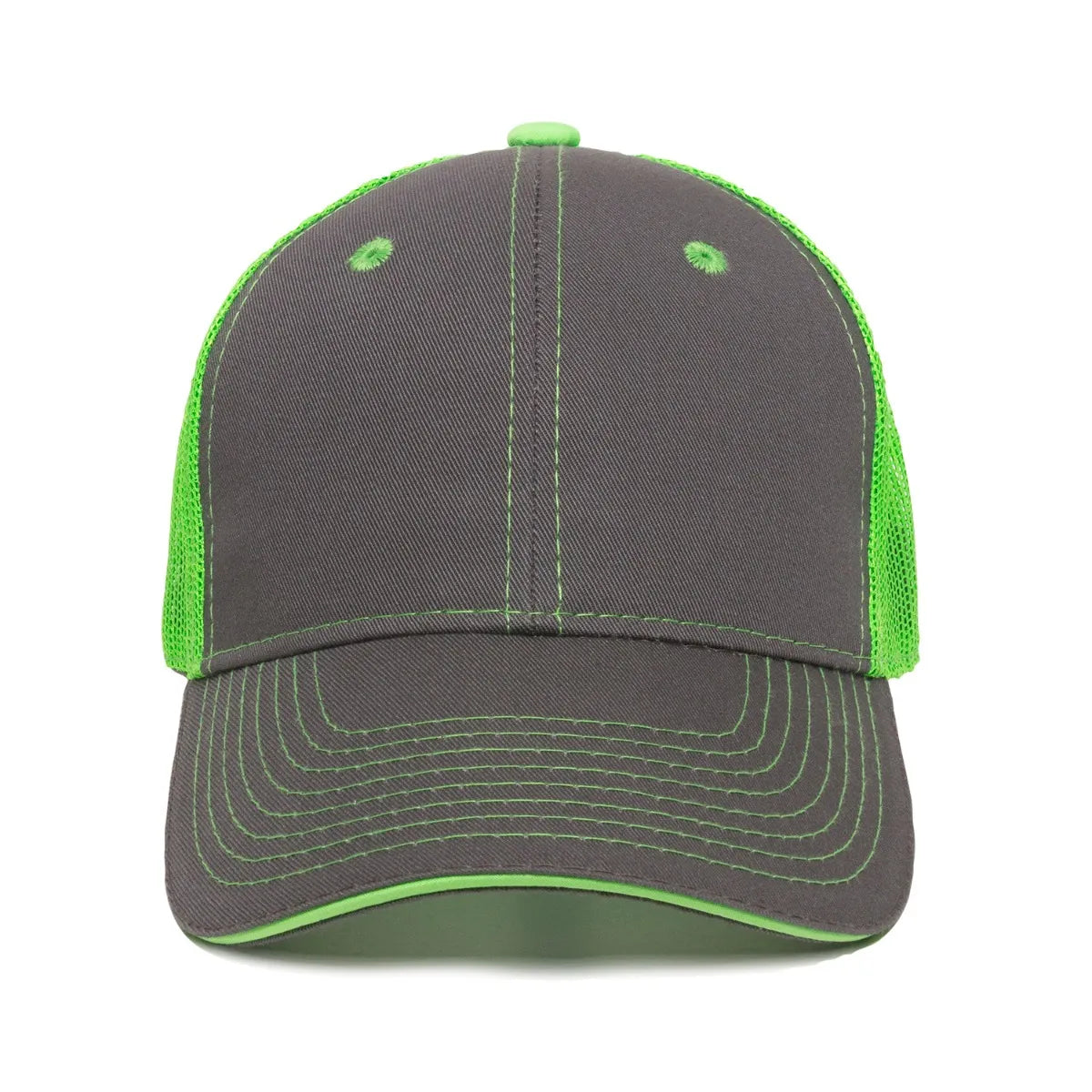 Outdoor Cap GWT-101M Cotton Twill Garment Washed Structured Trucker Hat Unisex Accessories Hats & Caps