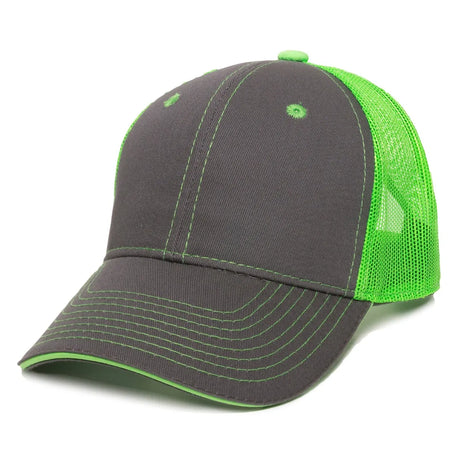 Outdoor Cap GWT-101M Cotton Twill Garment Washed Structured Trucker Hat Unisex Accessories Hats & Caps