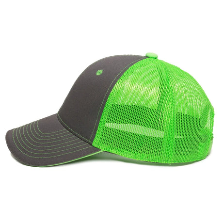 Outdoor Cap GWT-101M Cotton Twill Garment Washed Structured Trucker Hat Unisex Accessories Hats & Caps