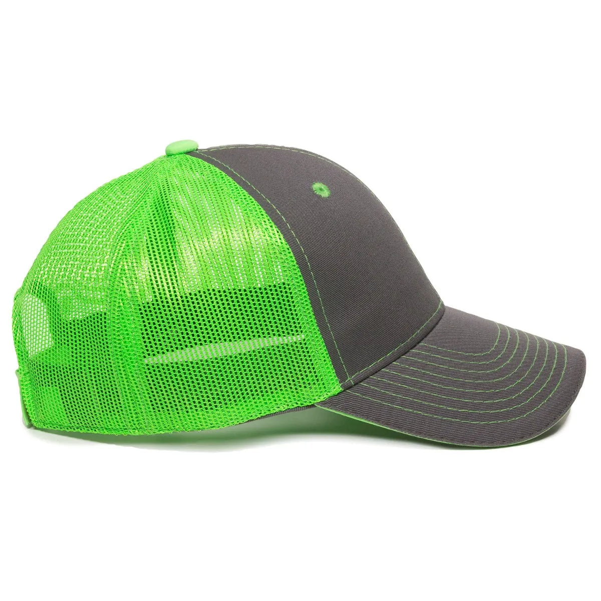 Outdoor Cap GWT-101M Cotton Twill Garment Washed Structured Trucker Hat Unisex Accessories Hats & Caps