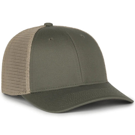 Outdoor Cap FLX672M Pro Round Crown Structured Trucker Hat Unisex Accessories Hats & Caps