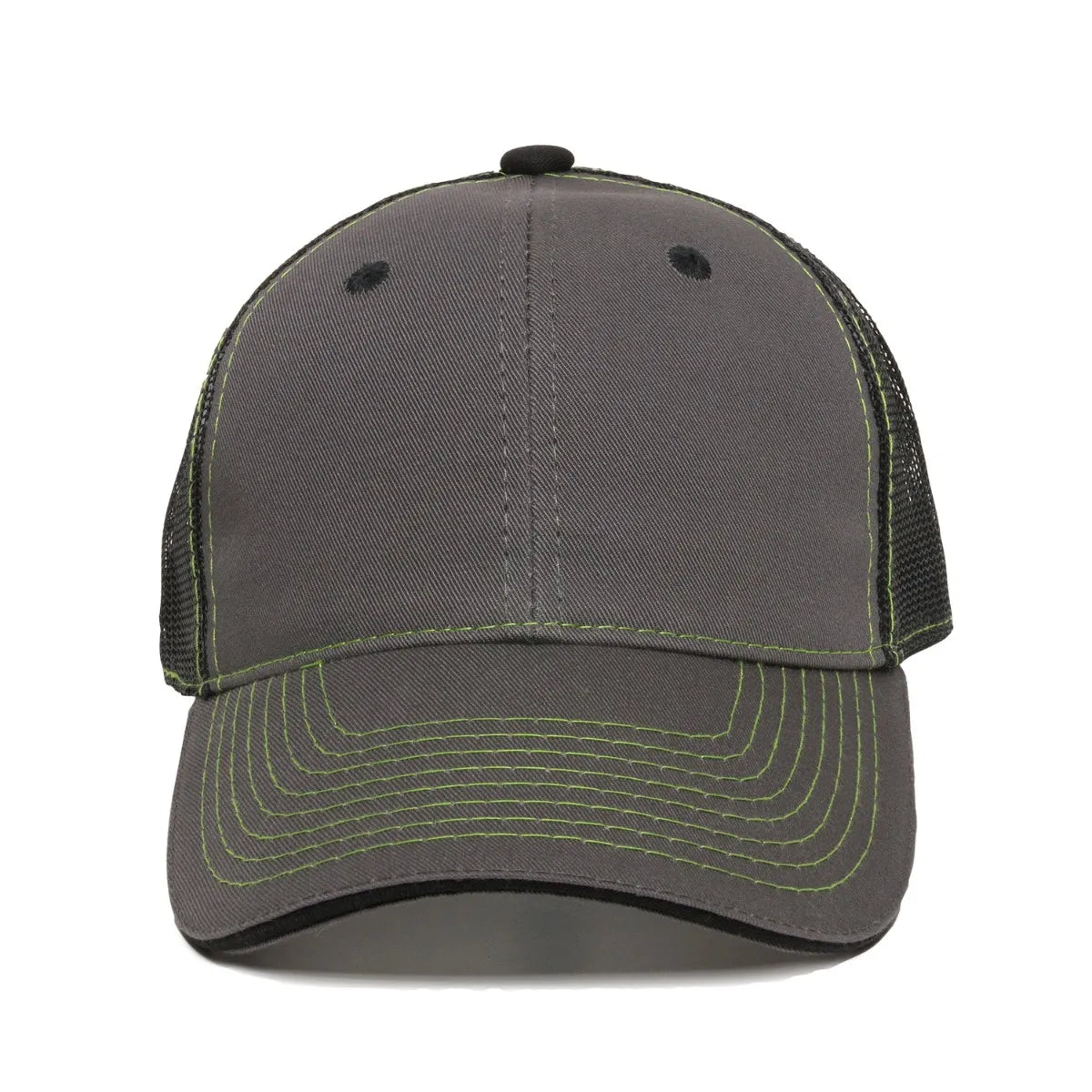 Outdoor Cap GWT-101M Cotton Twill Garment Washed Structured Trucker Hat Unisex Accessories Hats & Caps