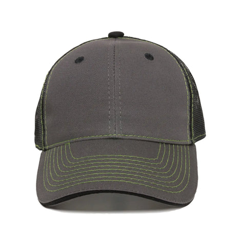 Outdoor Cap GWT-101M Cotton Twill Garment Washed Structured Trucker Hat Unisex Accessories Hats & Caps