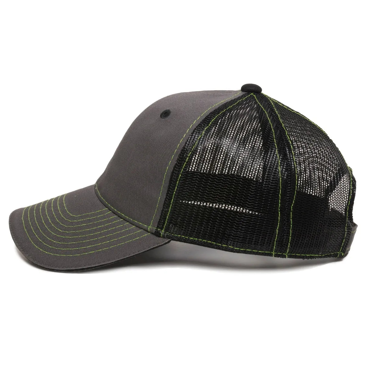Outdoor Cap GWT-101M Cotton Twill Garment Washed Structured Trucker Hat Unisex Accessories Hats & Caps