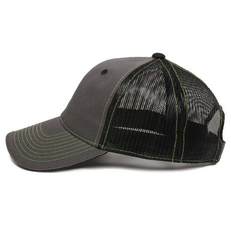 Outdoor Cap GWT-101M Cotton Twill Garment Washed Structured Trucker Hat Unisex Accessories Hats & Caps