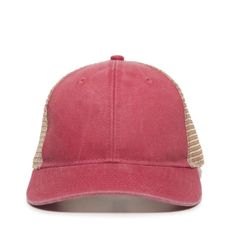 Outdoor Cap PNY-100M Heavy Washed Structured Trucker Hat Unisex Accessories Hats & Caps