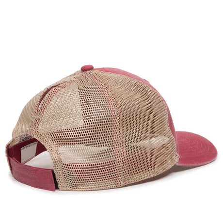 Outdoor Cap PNY-100M Heavy Washed Structured Trucker Hat Unisex Accessories Hats & Caps