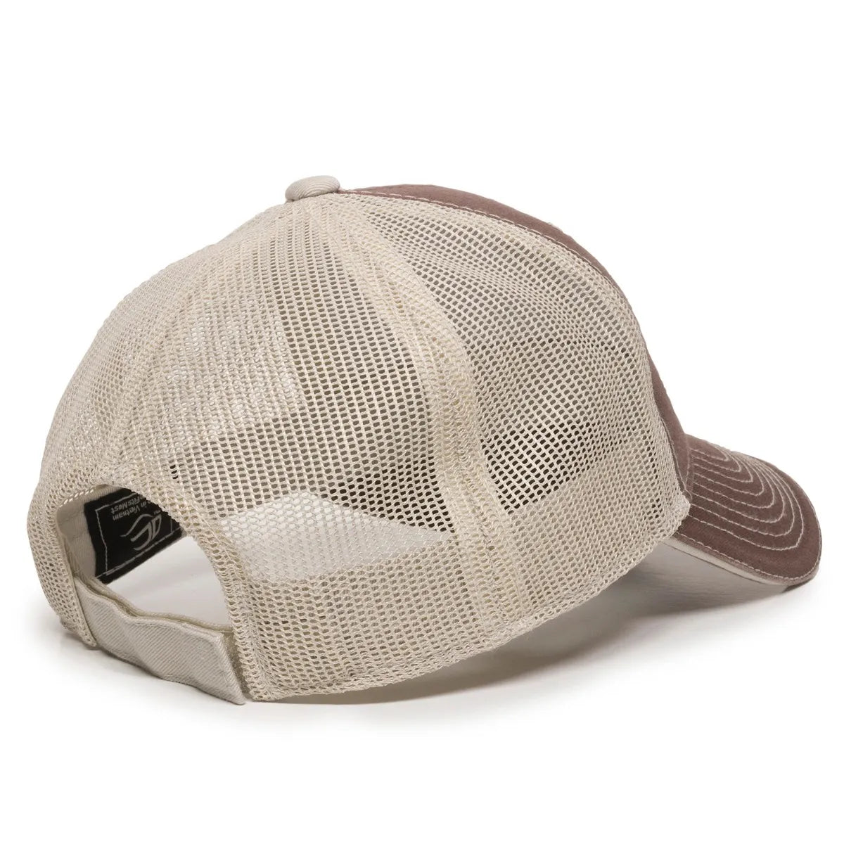 Outdoor Cap GWT-101M Cotton Twill Garment Washed Structured Trucker Hat Unisex Accessories Hats & Caps