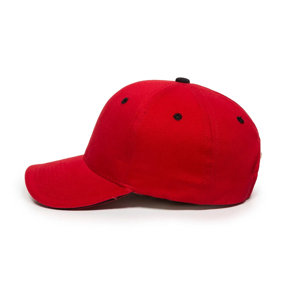 Outdoor Cap GL-845 Contrasting Button and Eyelets Structured Solid Back Hat Unisex Accessories Hats & Caps